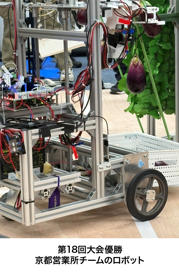 第18回大会優勝　京都営業所チームのロボット